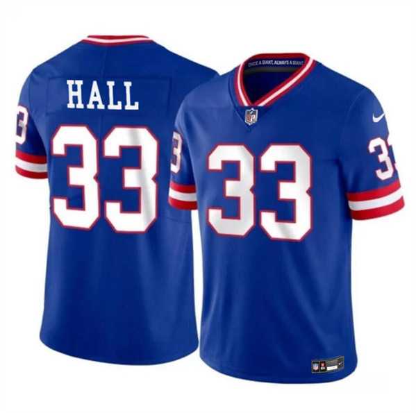 Men & Women & Youth New York Giants #33 Hassan Hall Royal 2023 F.U.S.E. Throwback Limited Jersey,We sell and wholesale Men & Women & Youth New York Giants #33 Hassan Hall Royal 2023 F.U.S.E. Throwback Limited Jersey on line form chian!